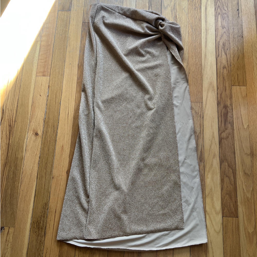 DEVON WINDSOR Metallic Maxi Skirt